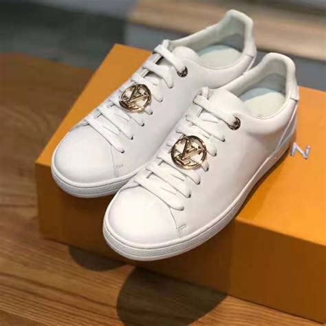 louis vuitton sneakers white gold|all white louis vuitton sneakers.